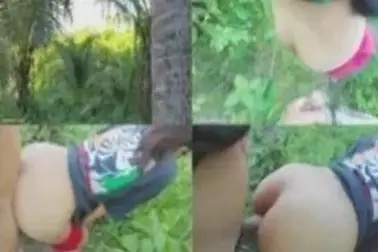 Jalan Pagi Sama Pacar Mampir Kebun, Langsung Ngewe Liar Basah